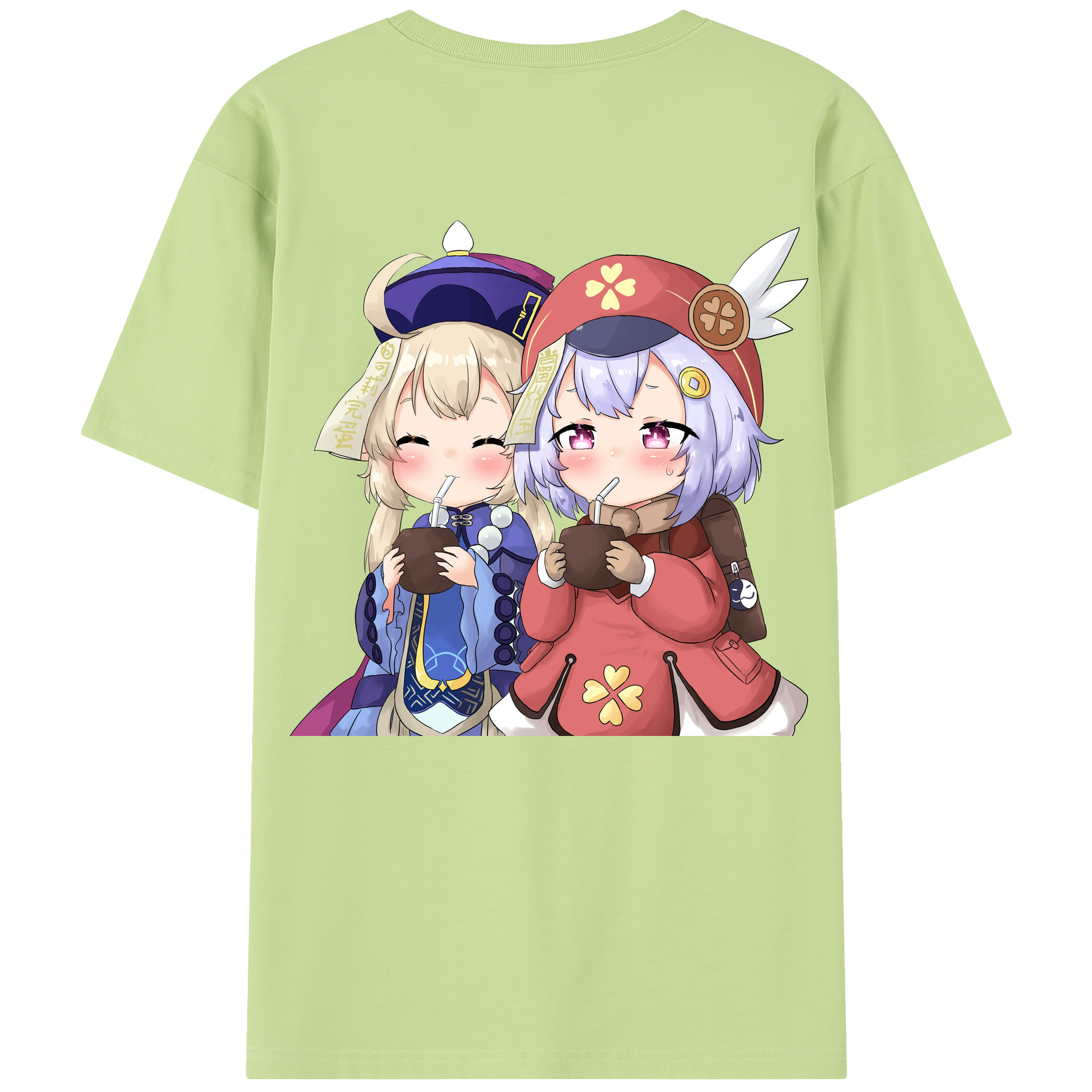 げんし神 七七 なな  genshin Nana 綿100％半袖Tシャツ（背面プリント）